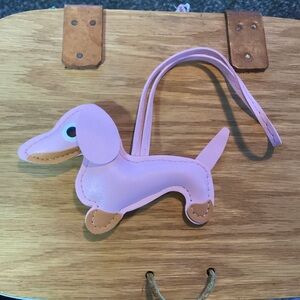Dachshund purse charm.  Available in various colors